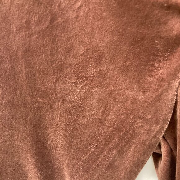 Danskin 2-Piece Velour Track Suit, Sz Large, Pinkish‎ Brown Boxy Hoodie Jogger - Picture 16 of 16